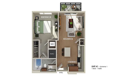 Floor plan A1 Essential Living