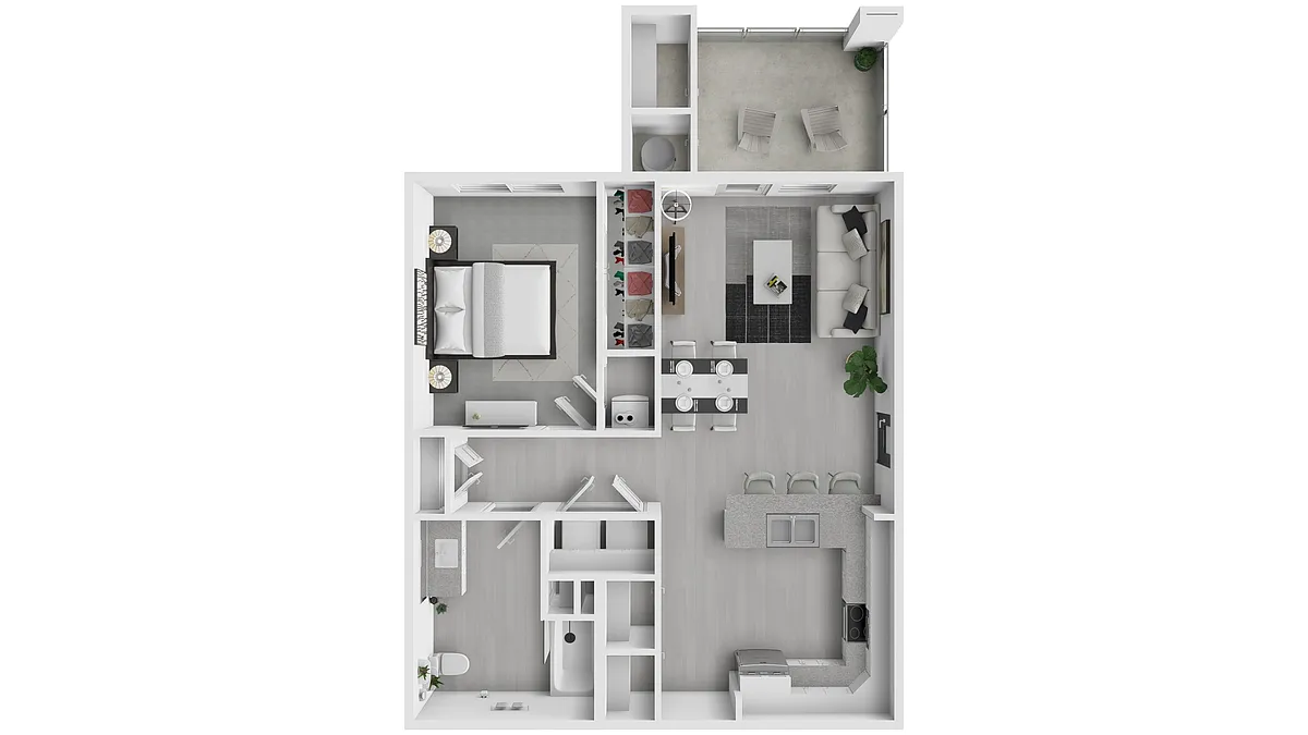 Floor plan 1X1