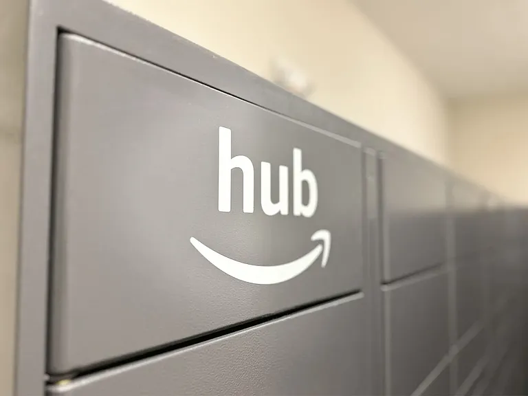 The Berkeley utilizes an Amazon Package Hub, ensuring that your packages are securely kept in a locker system.