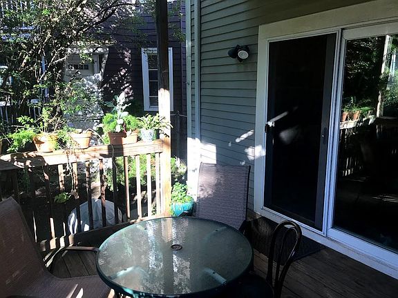 Back porch, looking into kitchen