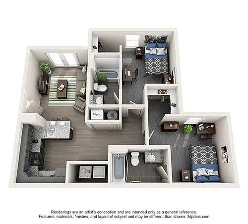 Floor plan The Eddie Unfurnished
