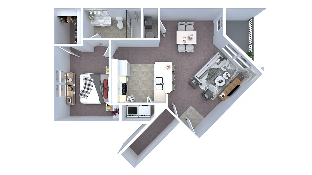 Floor plan 1x1D