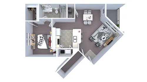 Floor plan 1x1D