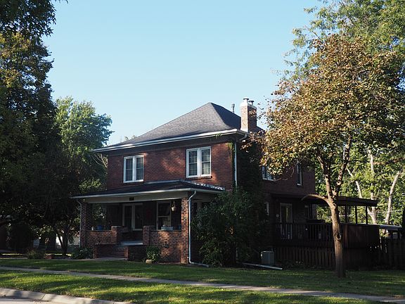 Front of house with deck