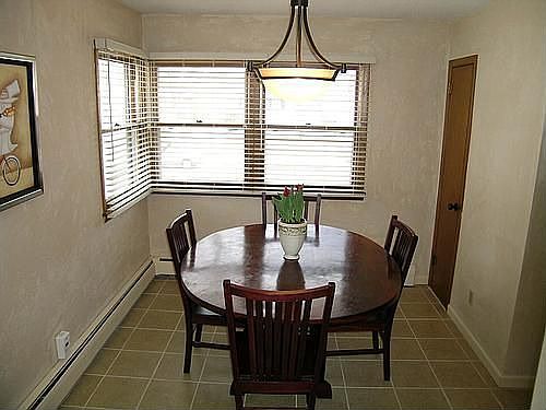 Dining Room with Beautiful Tile Floors