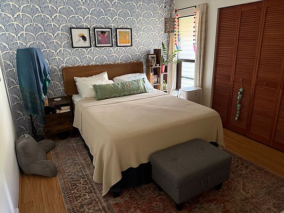 Top floor bedroom with full bath