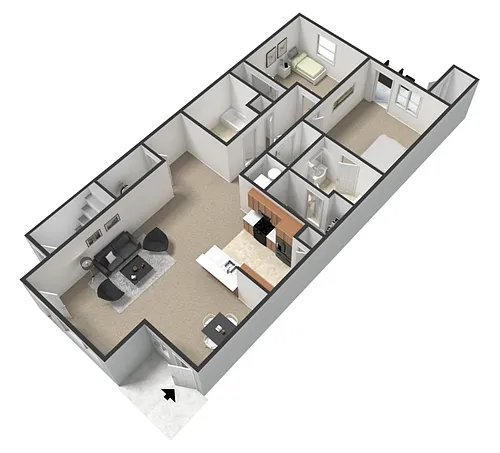 Floor plan 2 X 2