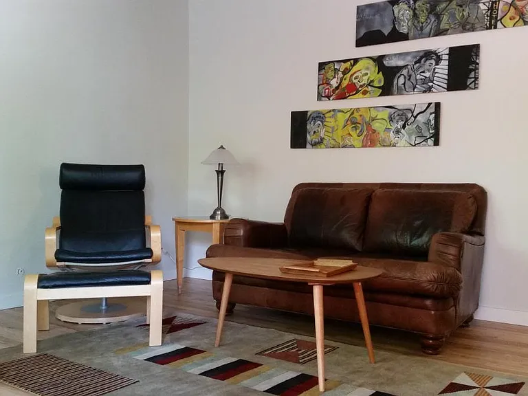 Living room - midcentury modern and art
