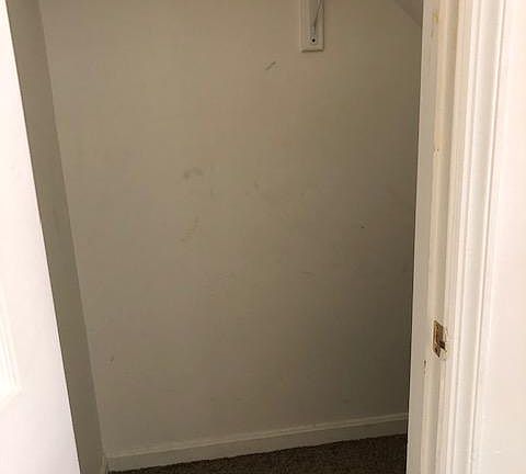Coat closet and storage in living room