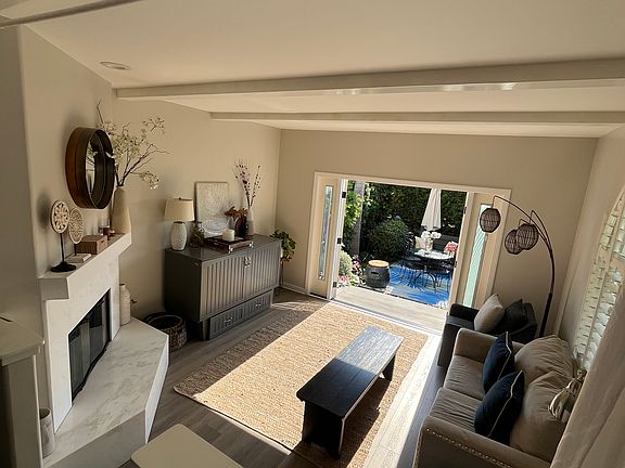 Family room with gas fireplace