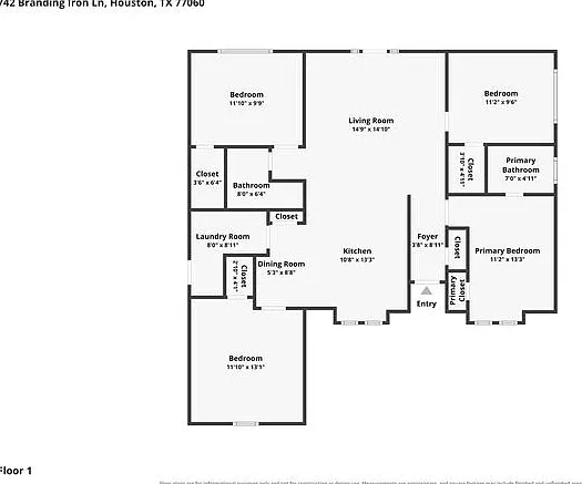4 bed, 1.5 bath, 1412 sqft, $1,645 — Photo 2