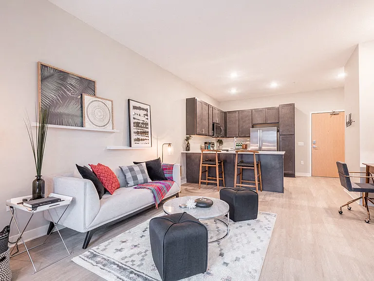 Spacious living rooms offer the perfect setting to relax or entertain, with plenty of room for your favorite furniture.
