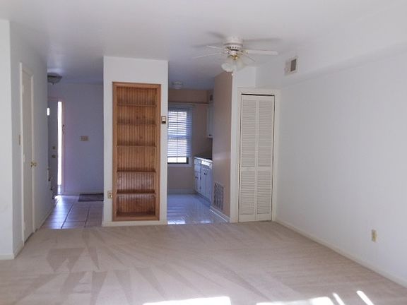 Dining area, with display case