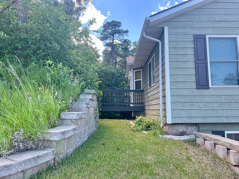 Side deck from front of home.