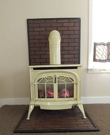 vintage style gas fireplace