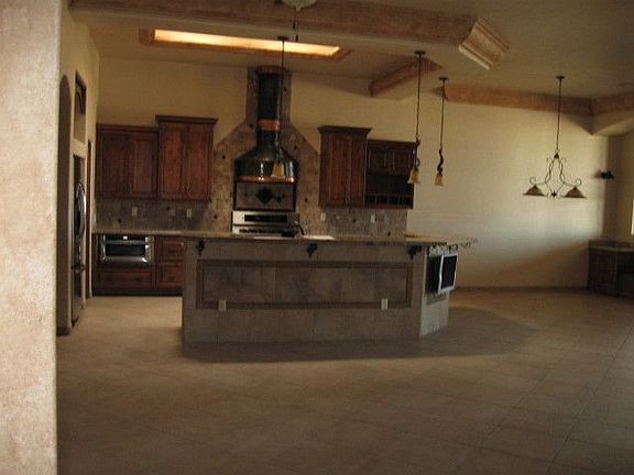 view of kitchen from grat room