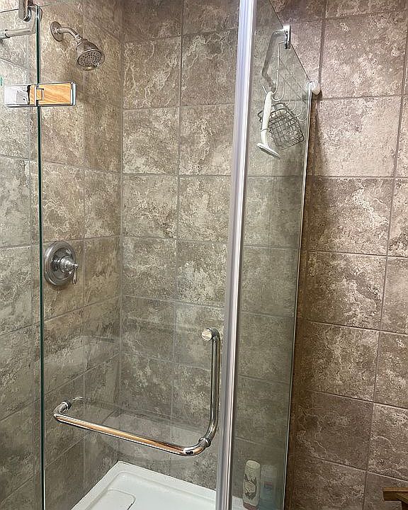 Shower in building