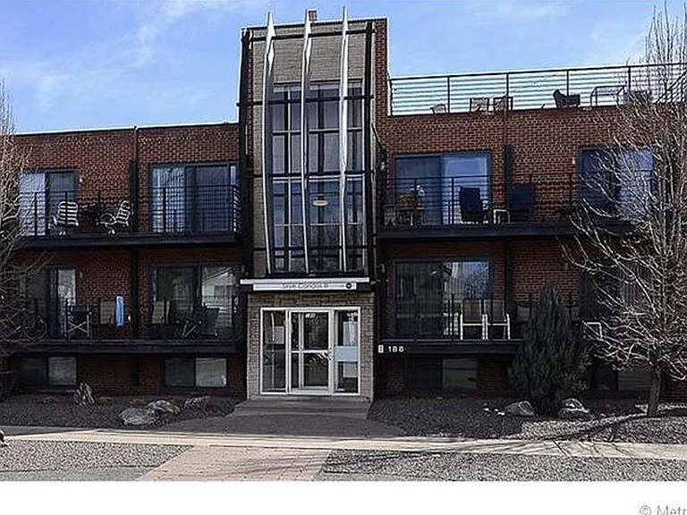 Front of the building on South Logan Street.