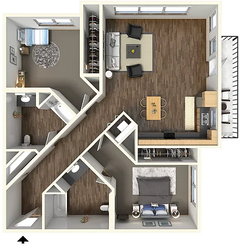 Floor plan 2X2