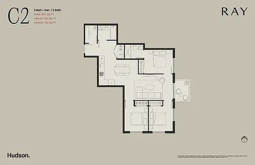 Floor plan 3 Bedroom