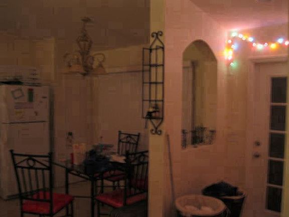 Part of the kitchen area.