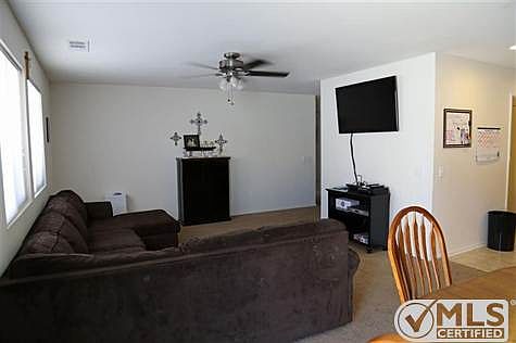 Bright living area. This is a very clean and well maintained home.