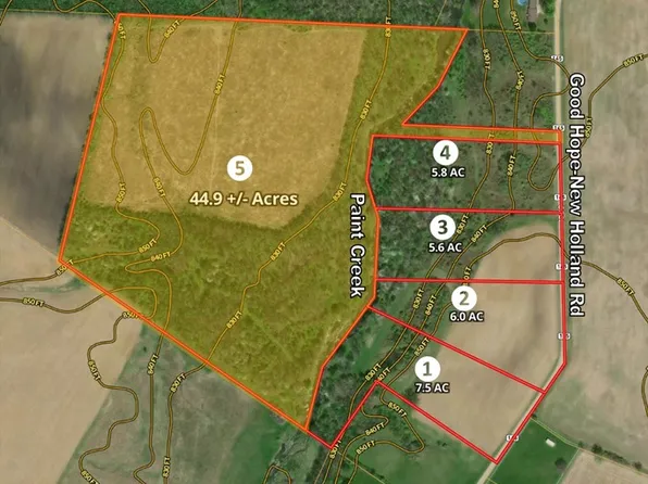 TRACT Five Good Hope New Holland Rd, New Holland, OH 43145