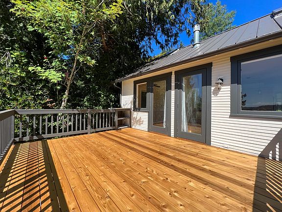 View Deck- doors access living room and upstairs bedroom
