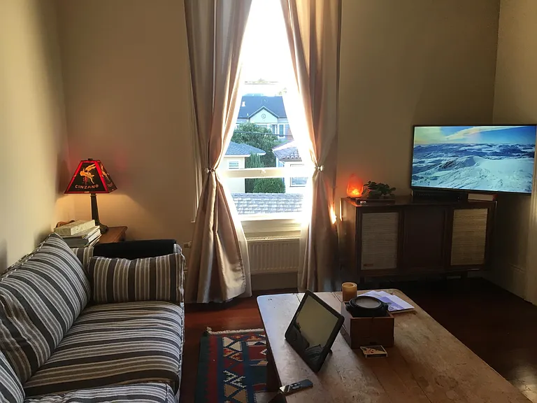 Middle room used as a living room or a bedroom.