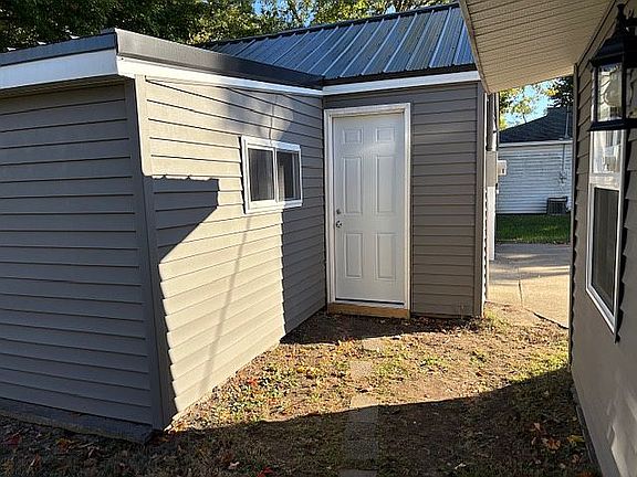 Service door to garage