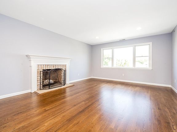 Living Room with wood burning fireplace