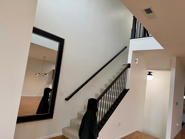 Steps to 2nd floor