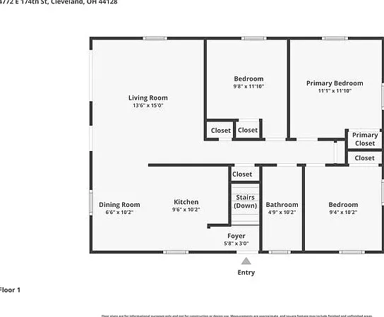 3 bed, 1.0 bath, 1200 sqft, $1,475 — Photo 3
