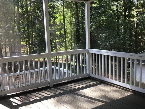 Newly stained Screen Porch