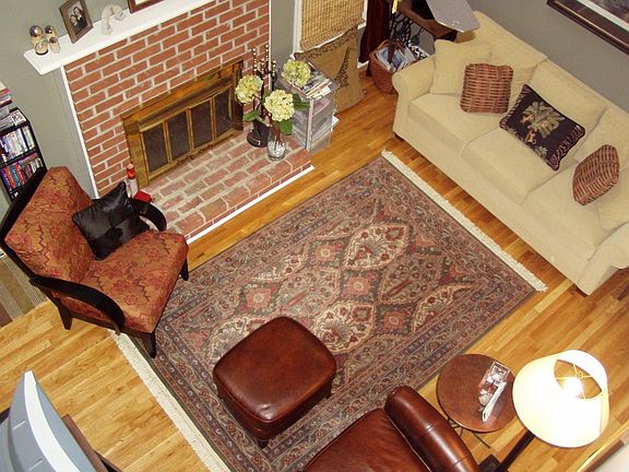 View of Vaulted Family Room from 2nd Floor Balcony