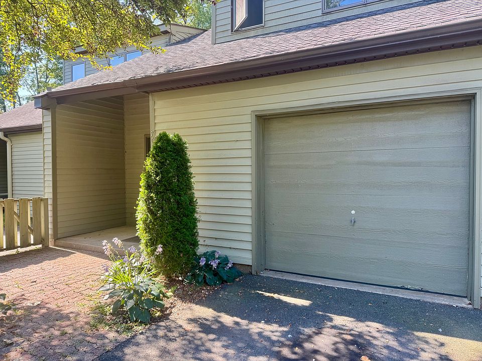 Front entrance and garage.