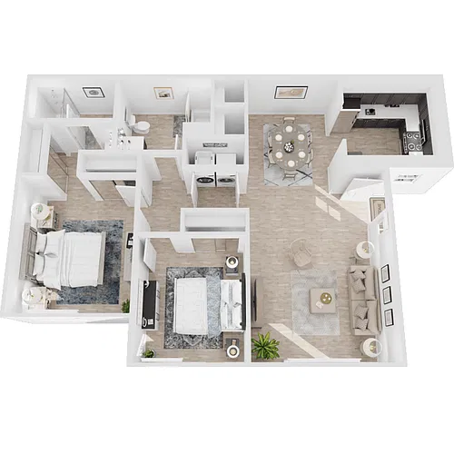 Floor plan Orchards II - 2 Bedroom