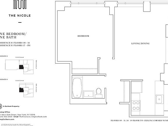 2nd image of 400 W 55th St APT 9H