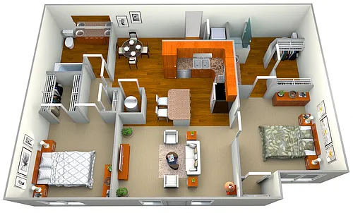 Floor plan Blue