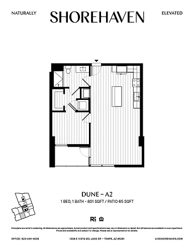 Floor plan Dune - A2