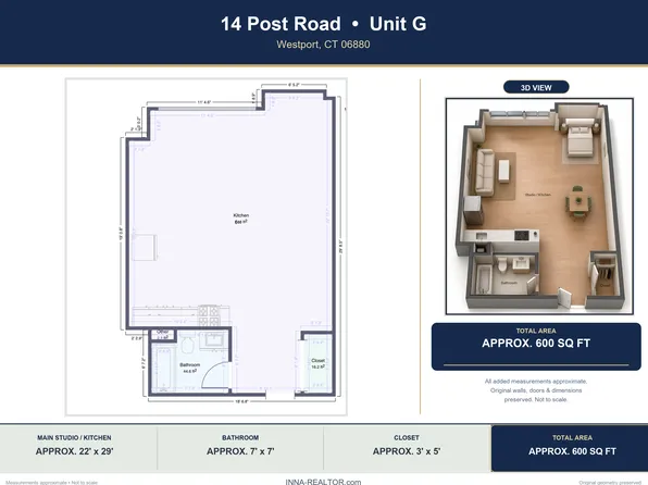 14 Post Rd E #G, Westport, CT 06880