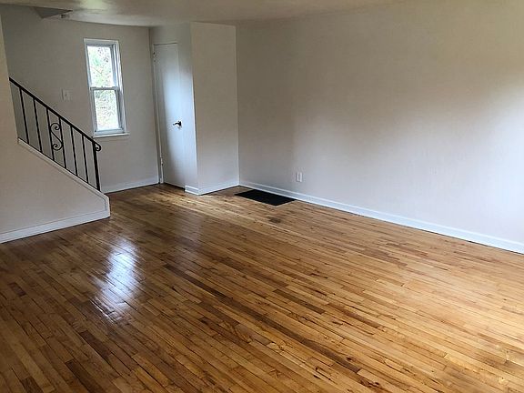Living room with coat closet