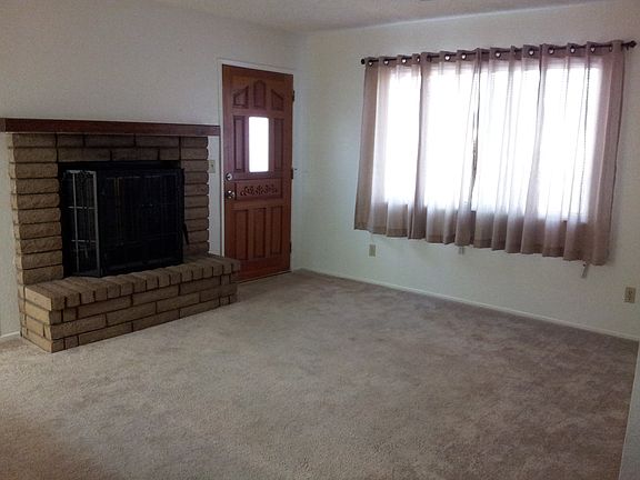 Living room with fireplace