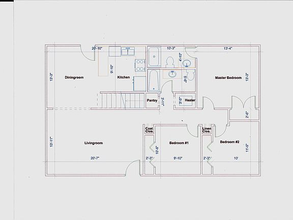 Main Level dimensions
