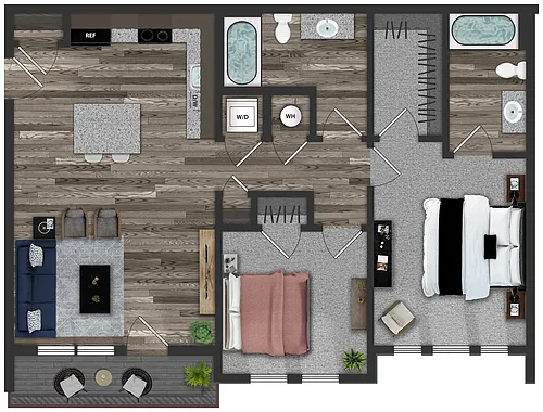 Floor plan 2X2