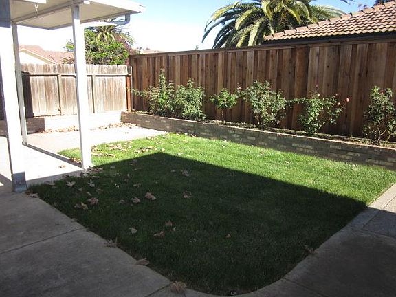 Nice backyard with covered patio