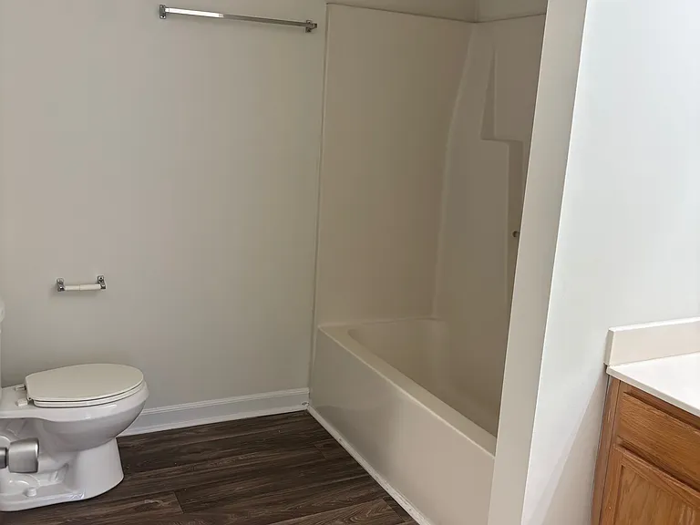 Bathroom access from bedroom.
