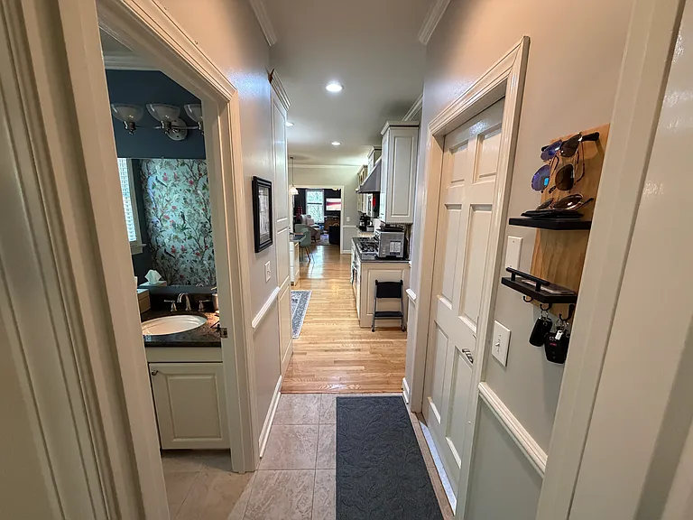 Door to garage (on right)