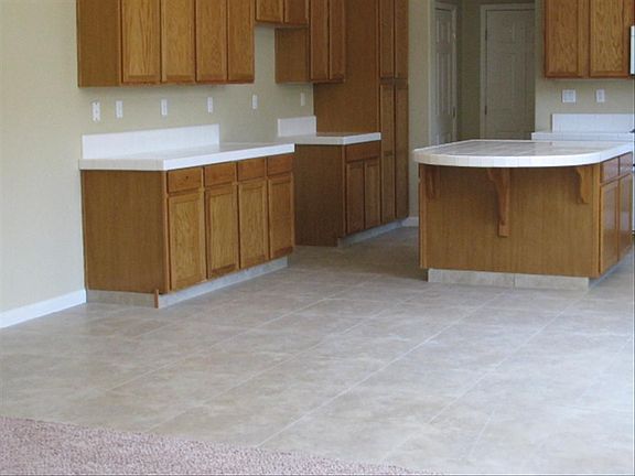 Tile floors in all wet areas