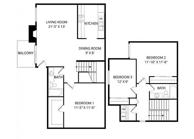 Floor plan Bainbridge Townhome